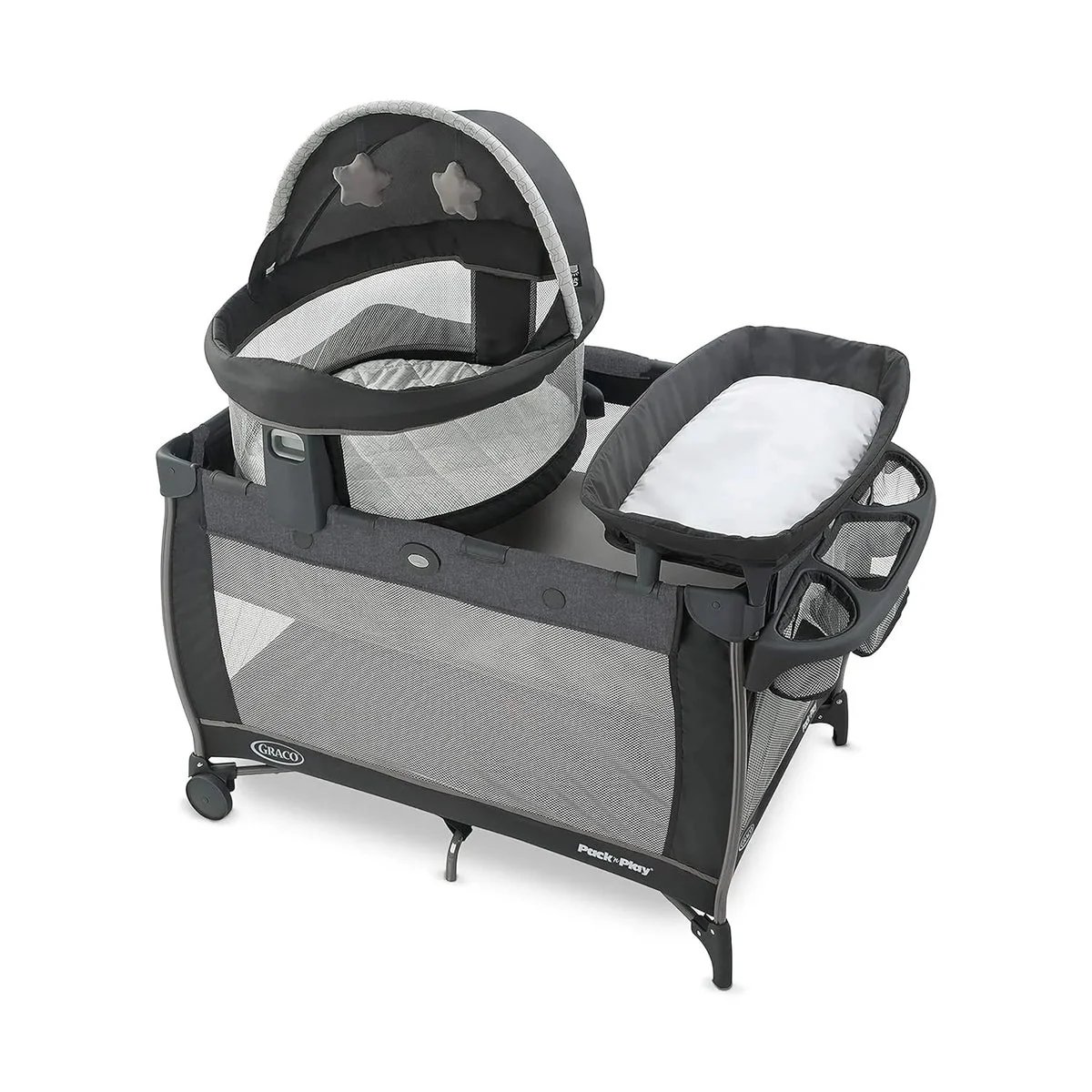 Graco Pack n Play Dome LX Playard with Baby Bassinet - Redmond (See Description)