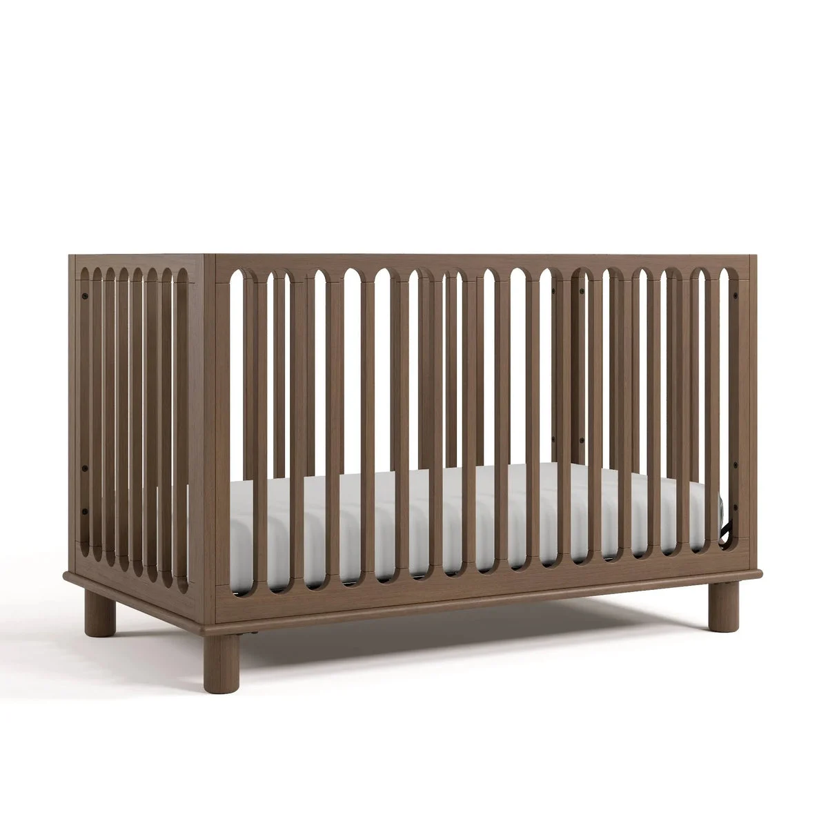 Storkcraft Sicily 3-in-1 Convertible Crib with Toddler Guardrail - Hazelnut