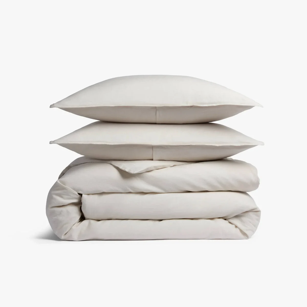 Parachute Full/Queen Relaxed Linen Duvet Cover & Sham Set - Parchment