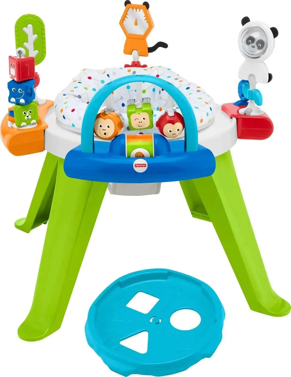 Fisher-Price Baby to Toddler Toy 3-In-1 Spin & Sort Activity Center