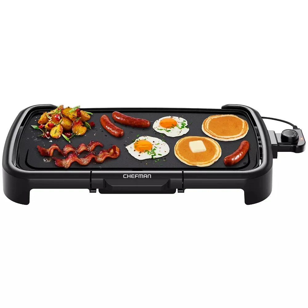 Chefman Electric Griddle w/ Immersible Flat Top, Non-Stick 10