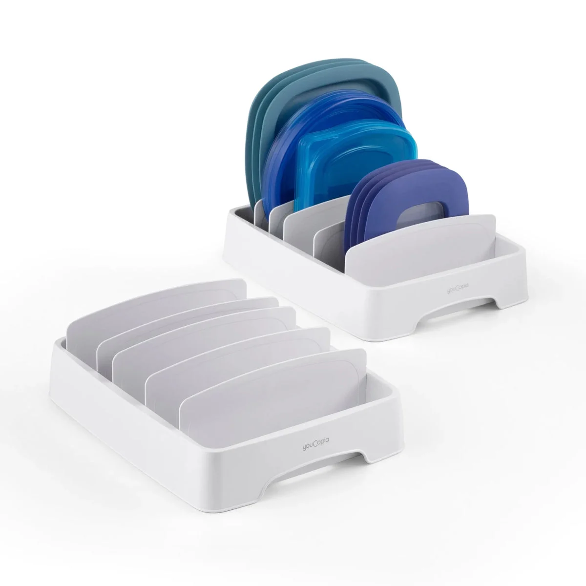 YouCopia 2pk Small Plastic StoraLid Container Lid Organizer