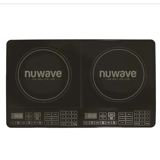 NuWave Double Precision Induction Cooktop Burner - Black