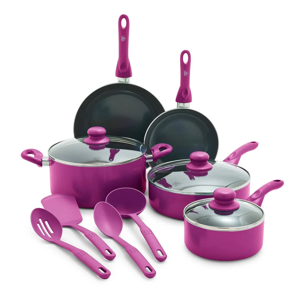 Greenlife Essentials 12pc Ceramic Nonstick Aluminum Cookware Set