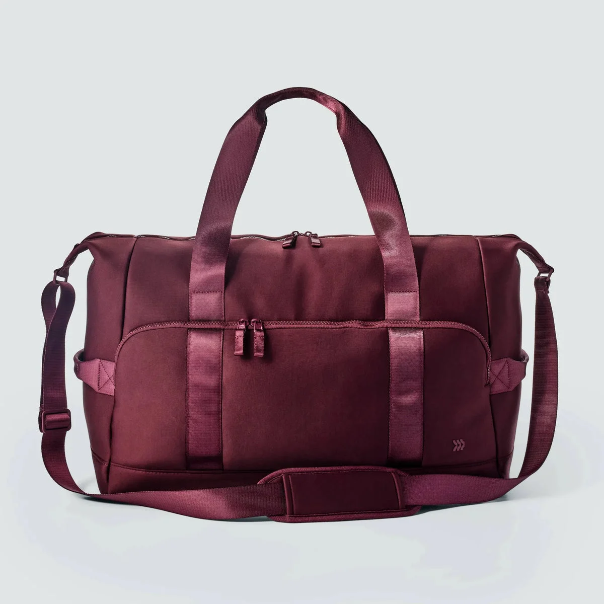 All in motion Faux Neoprene Weekender Bag - Maroon
