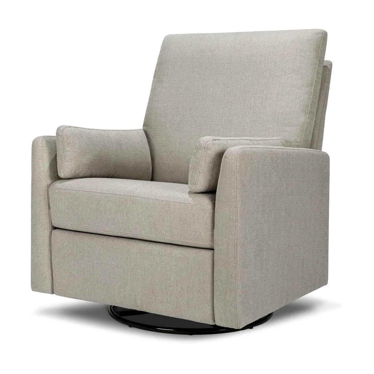 Carter's by Davinci Ethan Swivel Recliner - Performance Gray Linen