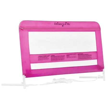 Dream On Me Lilibet Mesh Safety Bed Rail in Pink