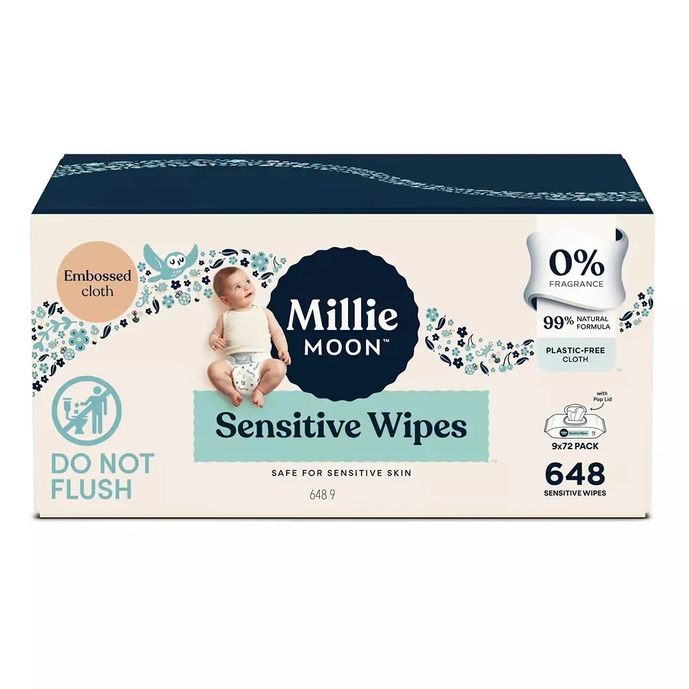 Millie Moon Sensitive Wipes - 648ct