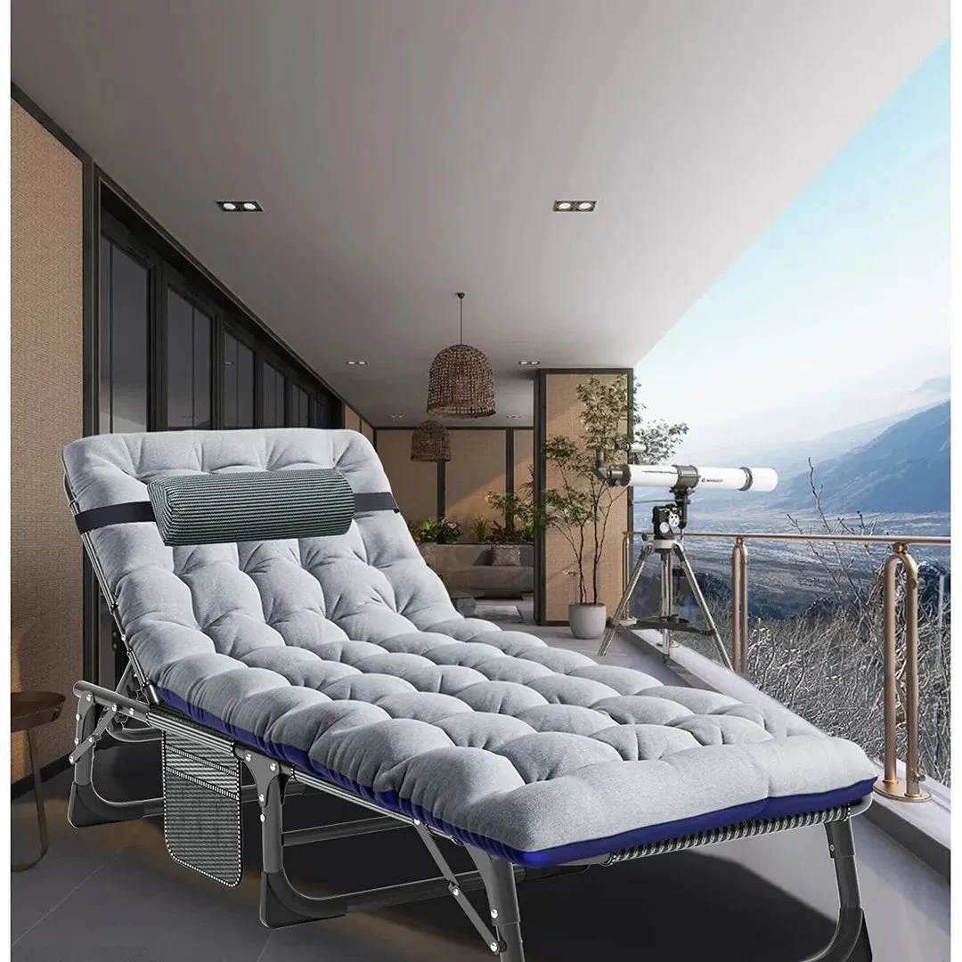 JTANGL Adjustable Reclining Deck Chair - Gray