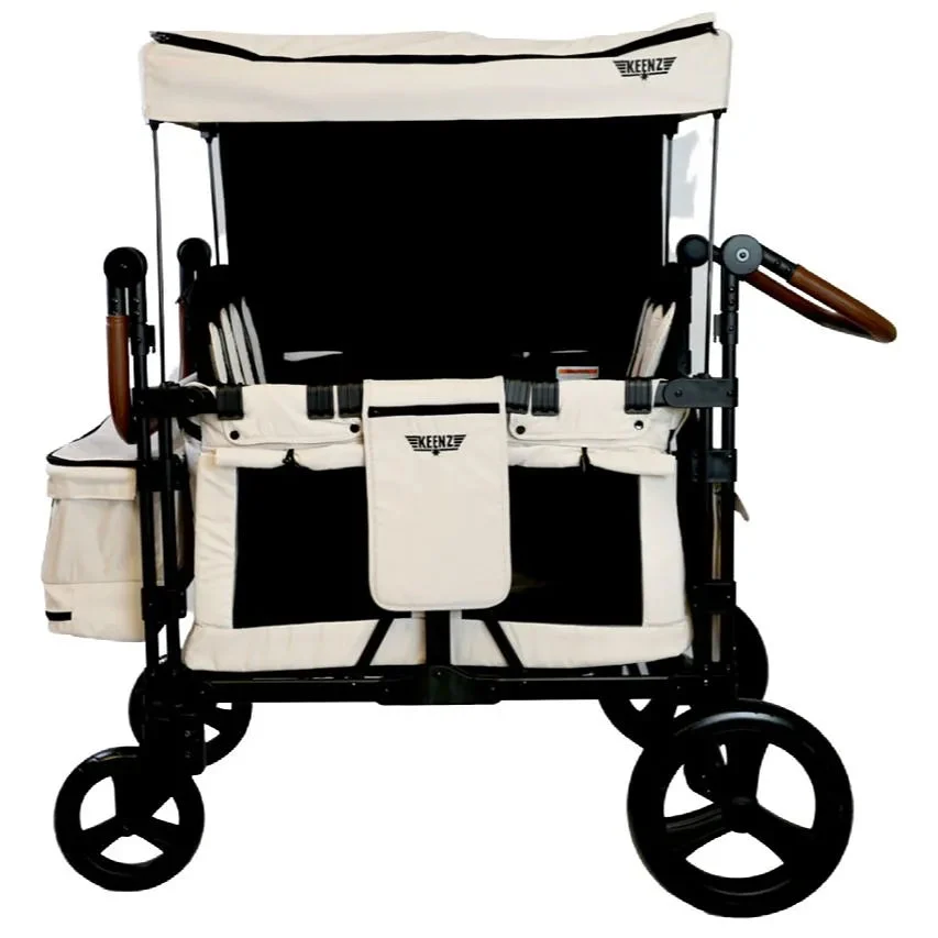 Keenz XC+ Luxury Comfort Stroller Wagon 4 Passenger - Cream