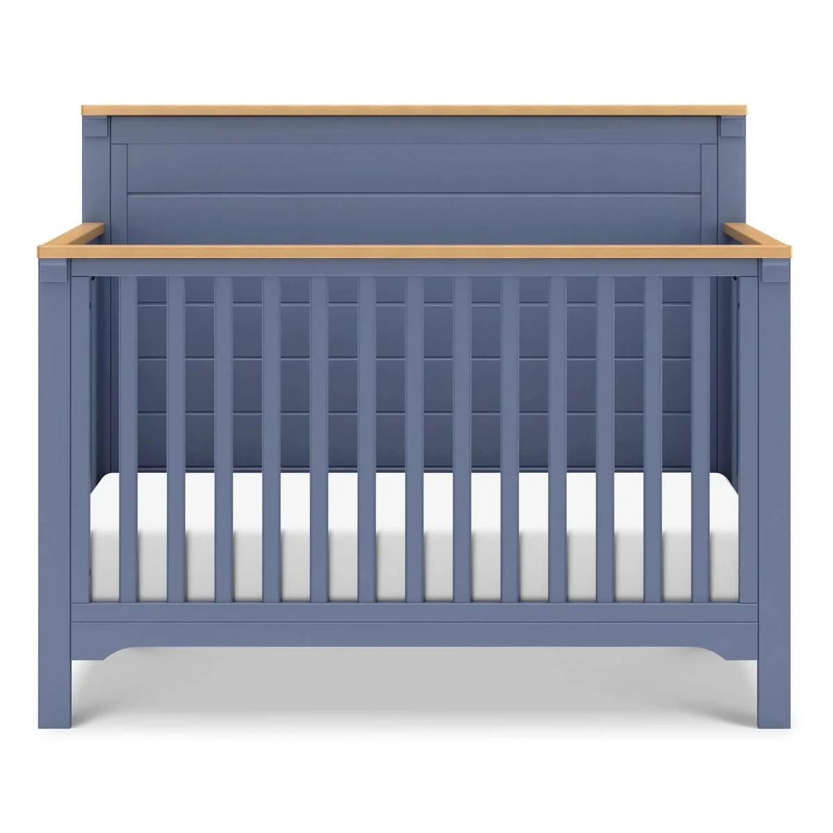 Davinci Shea 4-In-1 Convertible Crib - Cove Blue and Honey