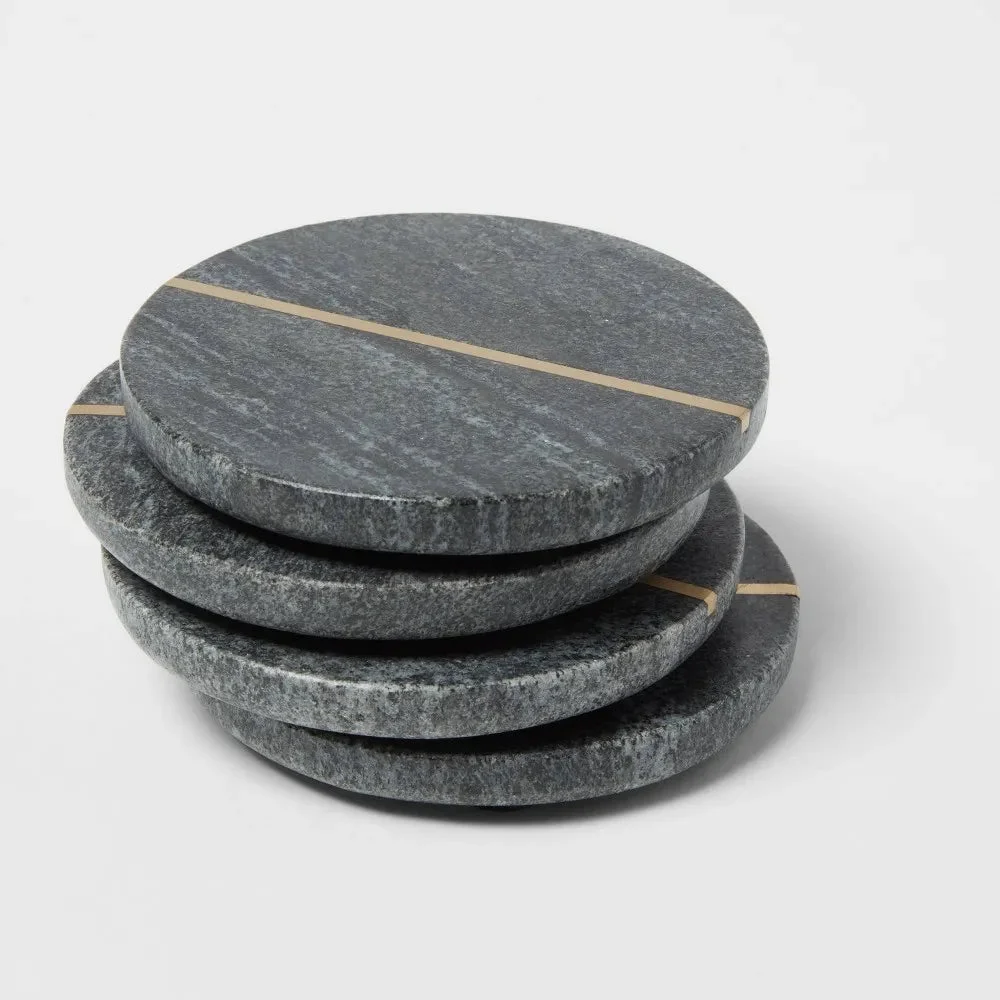 Threshold Marble Coasters - Gray
