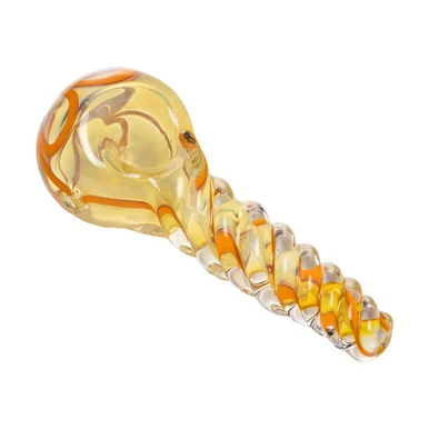 Human Grade Twist Glass Spoon Pipe Model B - Smoke Shop