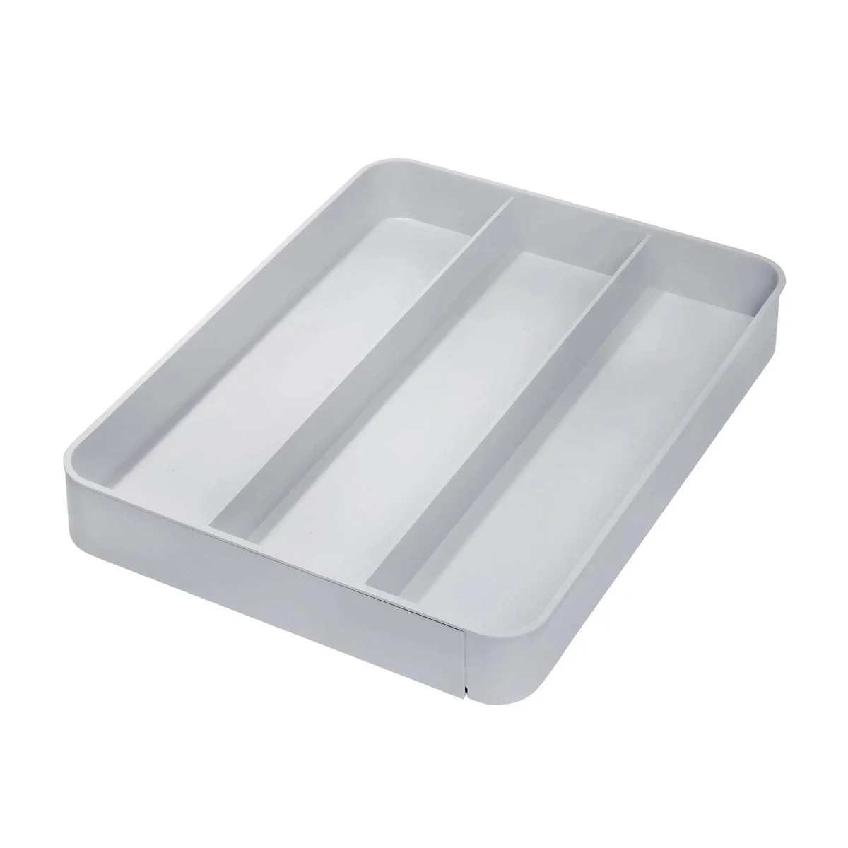 iDesign Expandable Drawer Organizer & Utensil Tray- Gray