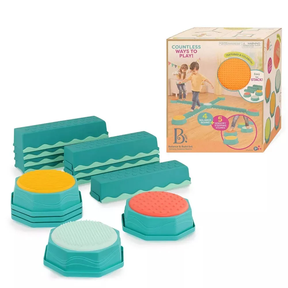 B.Toys Sensory Balance Beams for Active Play Balance and Build Set