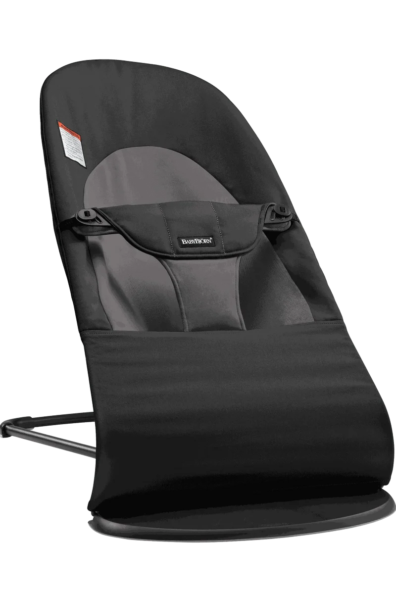 BabyBjörn Bouncer Balance Soft, Woven - Black/Dark Grey