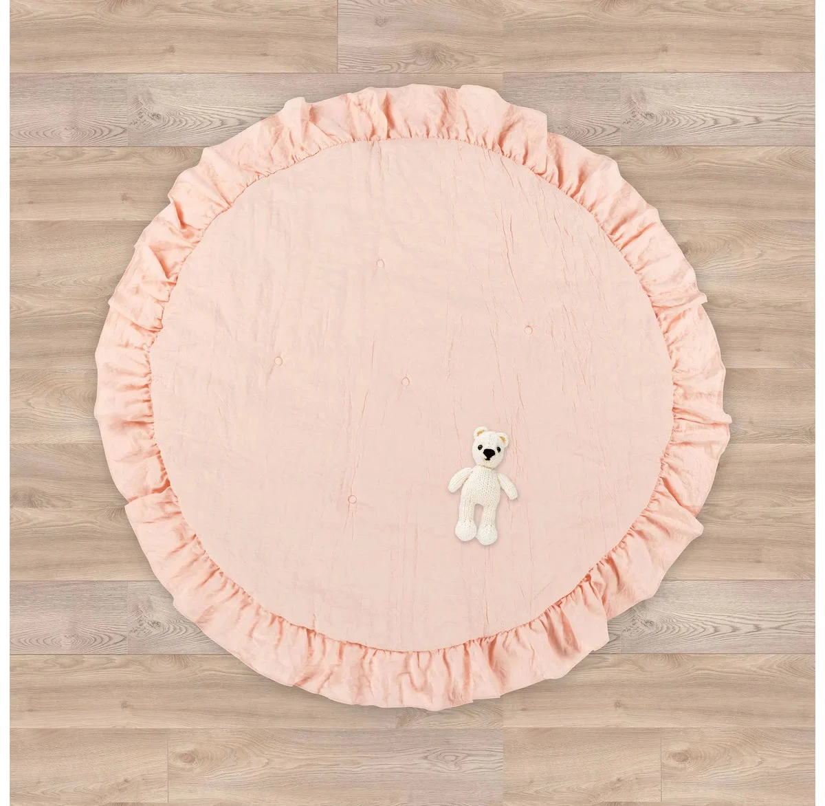 Lush Decor Lush Décor Baby Round Ruffle Play Mat - Blush