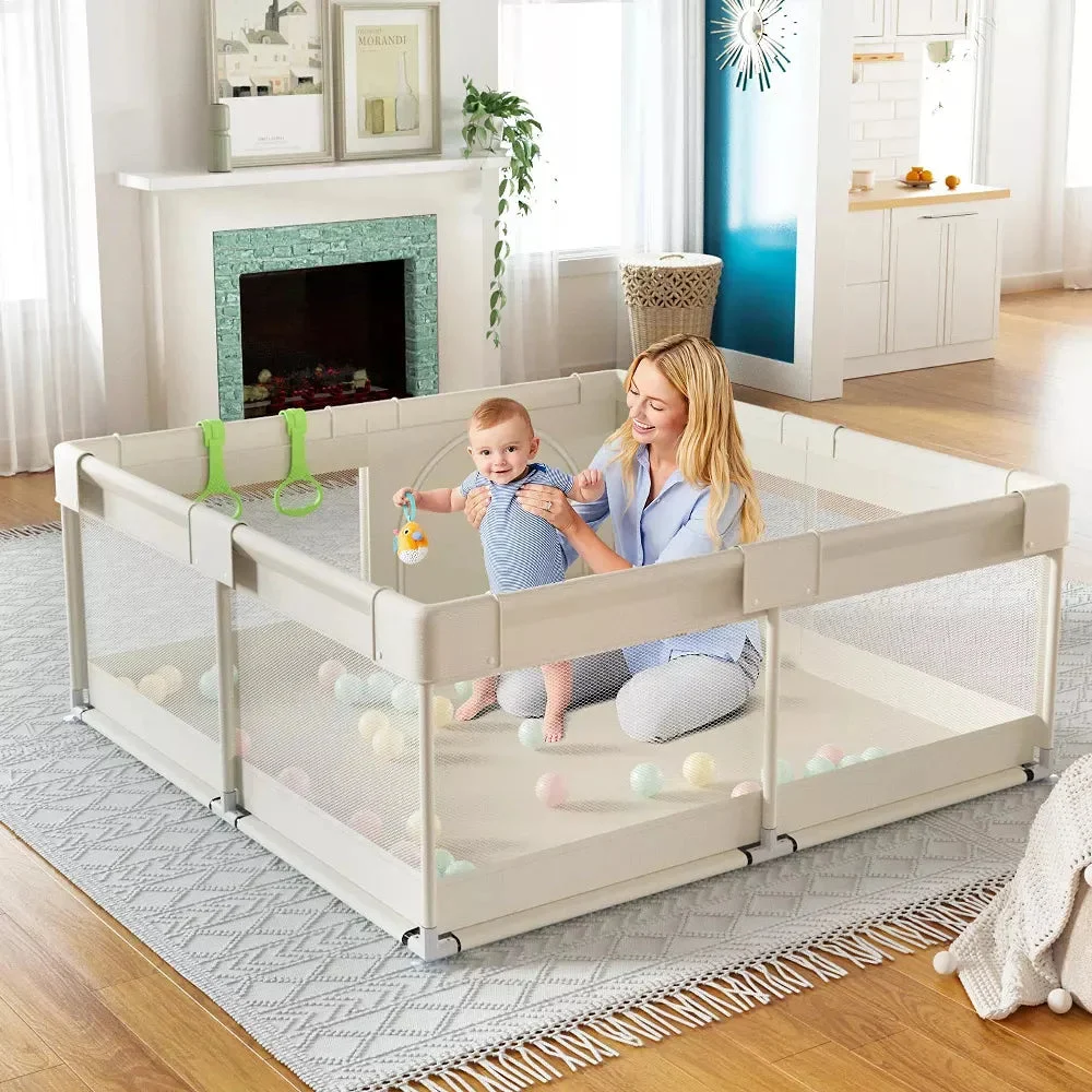 Fodoss Large Baby Playpen - 47x47 in