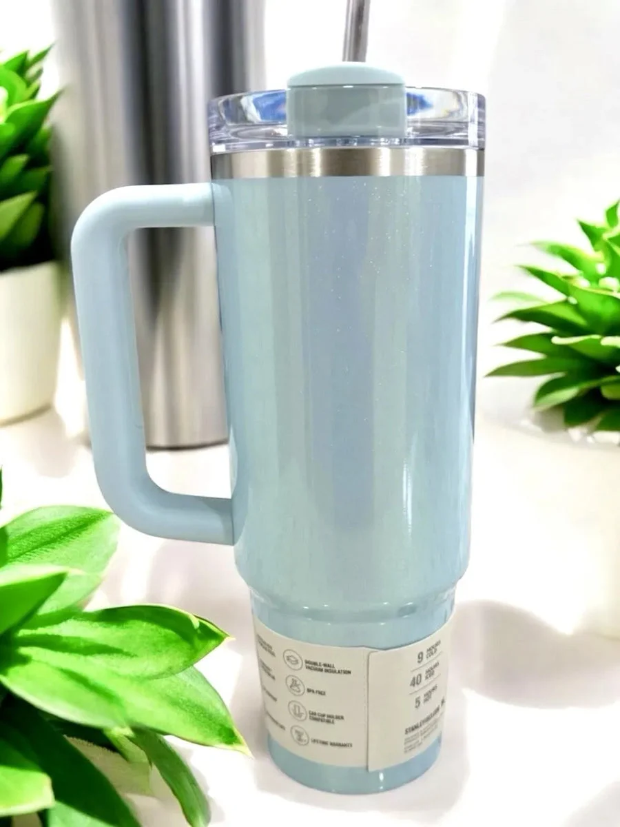 Stanley 30 Oz Stainless Steel H2.0 Flowstate Quencher Tumbler- Blueberry Milk