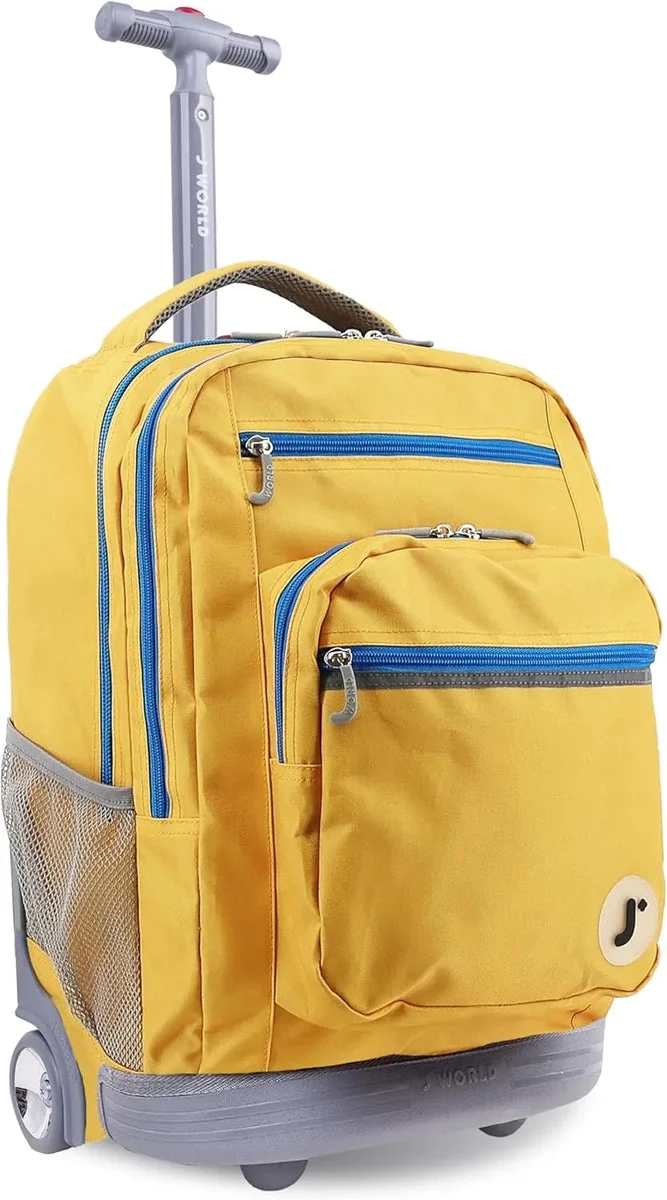 J World New York Sundance Rolling Backpack - Kumquat
