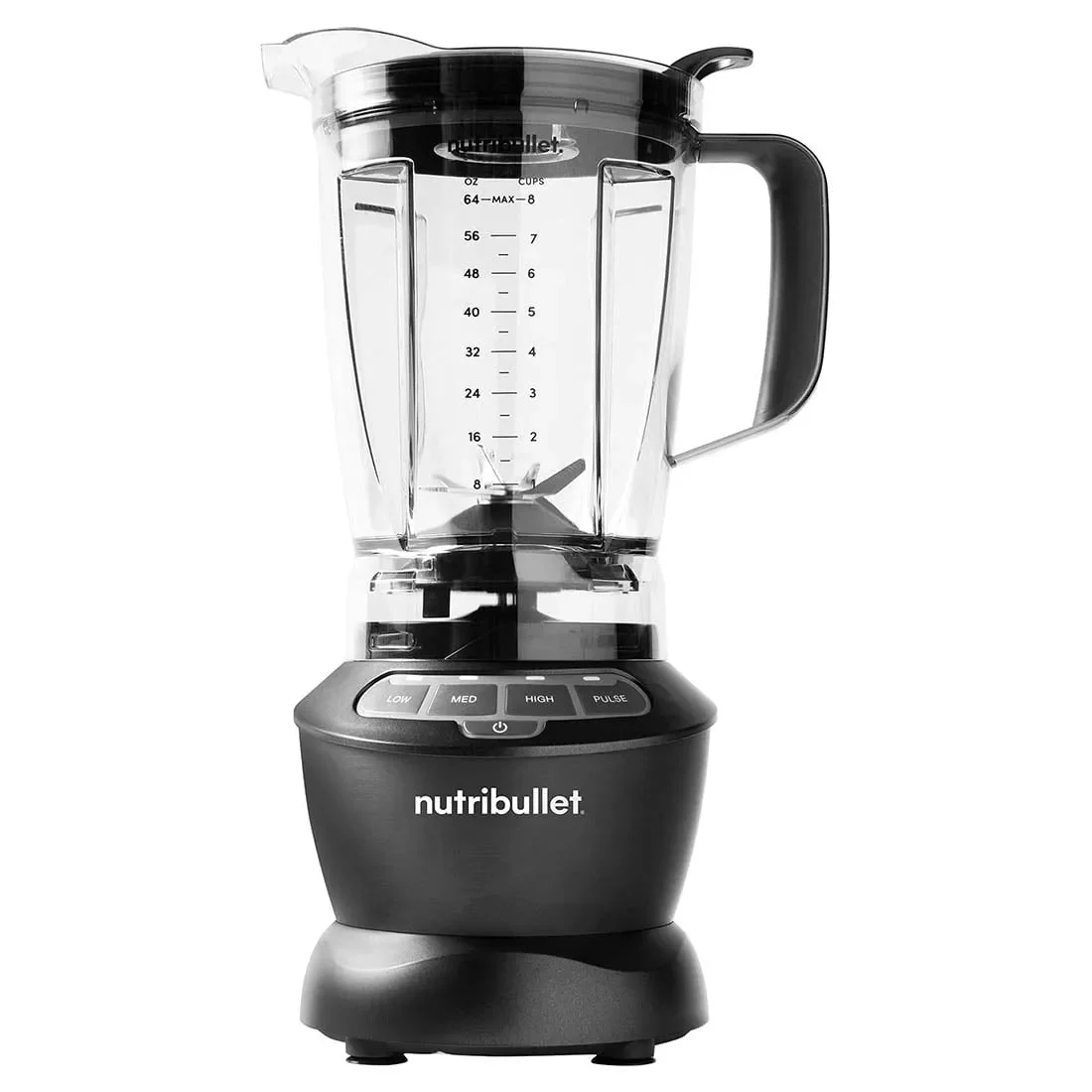 Nutribullet 1200 Watts: Countertop Smoothie Blender, 64oz Capacity, 3 Speeds, Stainless Steel Blades - Dark Gray (See Description)