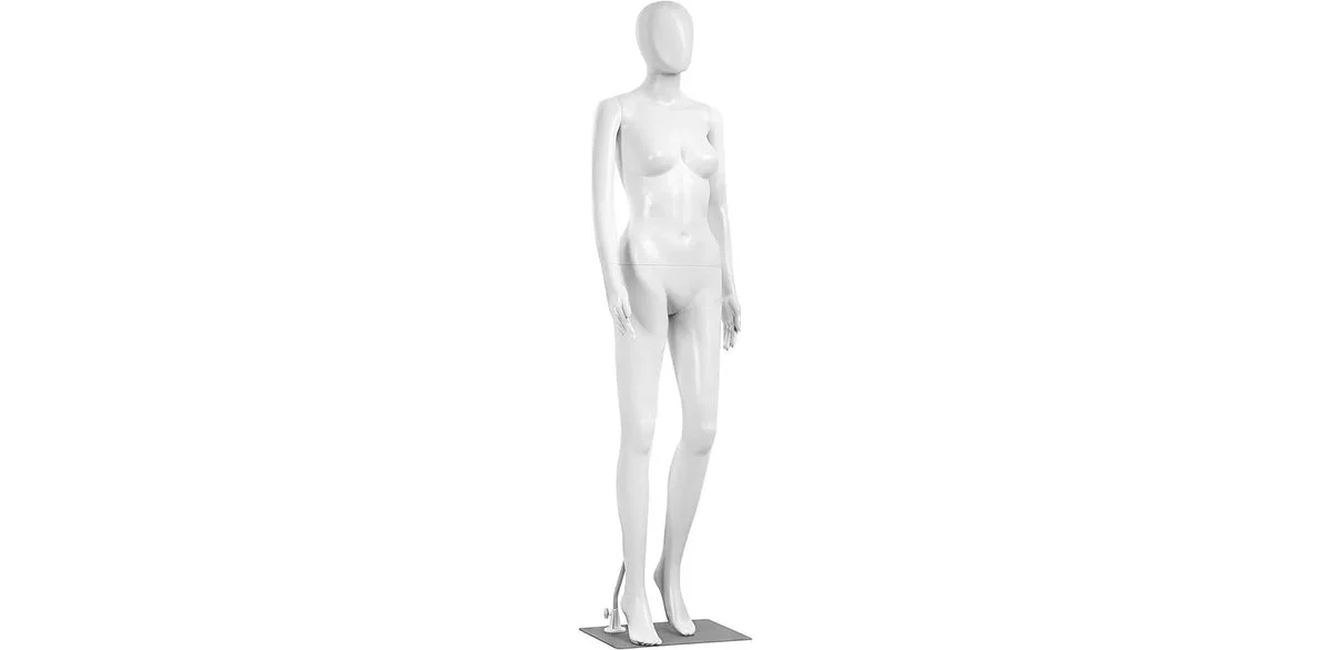 SereneLife Female Torso Dress Form - White
