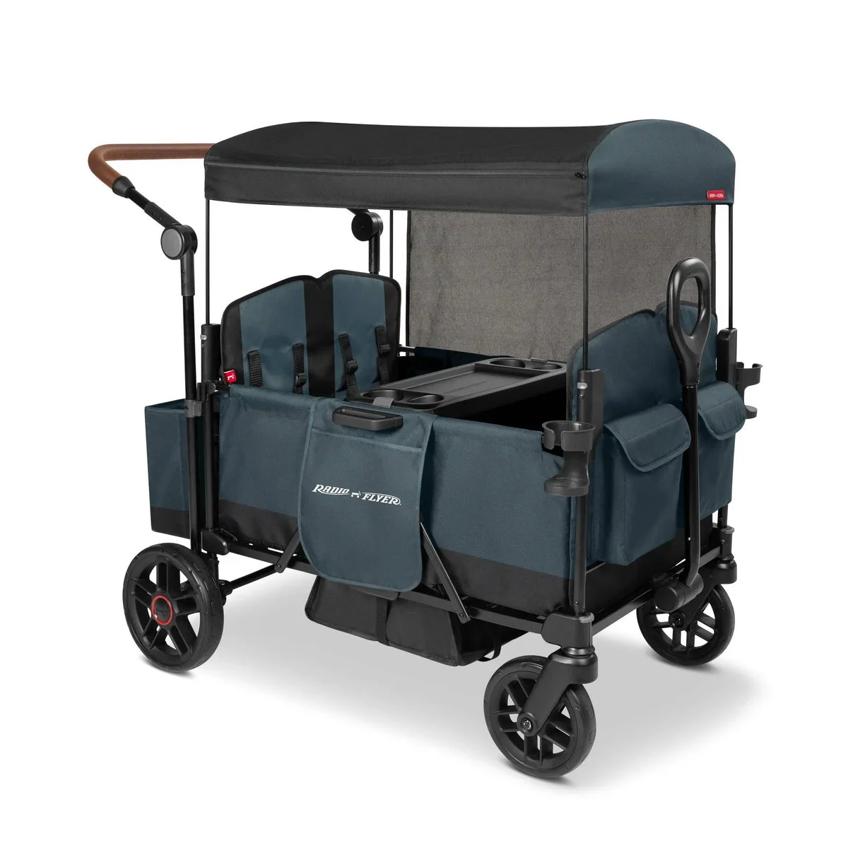 Radio Flyer Pathfinder+ Quad 4 Seat Stroller Wagon - Steel Gray