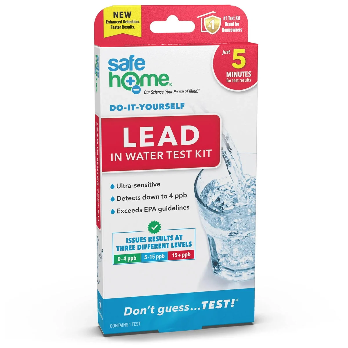 Safe Home DIY Lead in Drinking Water Test Kit - Household Test