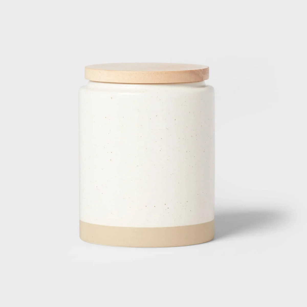 Threshold designed w/Studio McGee Small Stoneware Canister With Wood Lid - Cream