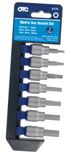 Otc 6170 7 Piece Metric Hex Bit Socket Set