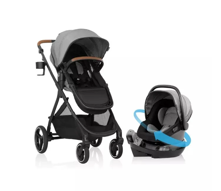 Evenflo Shyft Intuiti Travel System Featuring Revolve180 LiteMax NXT - Fossil Gray (See Description)