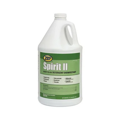 Zep 67923 Spirit Ii Ready-to-use Detergent Disinfectant, Citrus Scent, 1 Gal Bottle, 4/carton