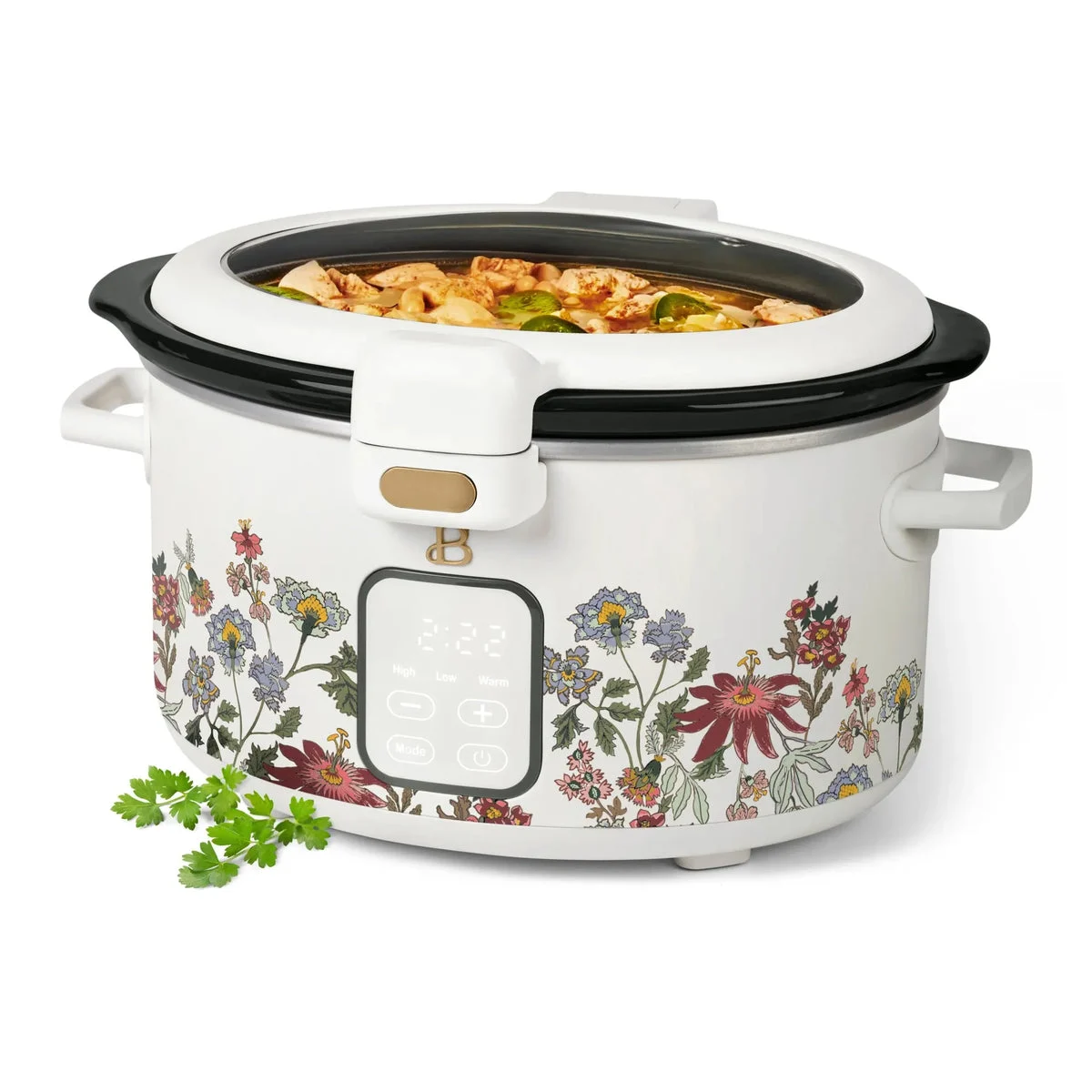 Beautiful Digital Slow Cooker - Wildflower White