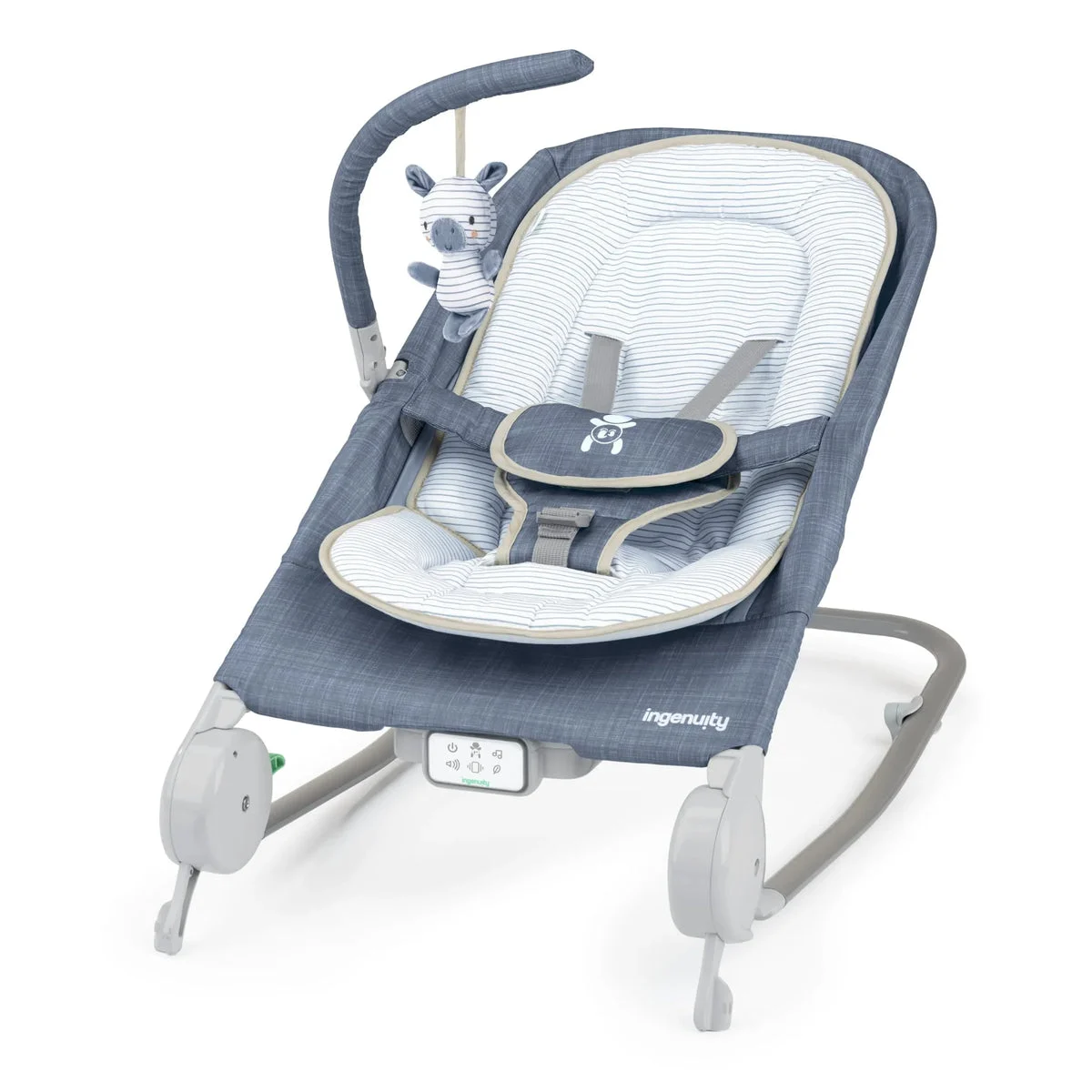 Ingenuity Rock-to-Bounce Infant Massage Seat - Blue