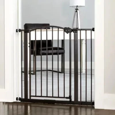 Regalo Extra Tall Arched Décor Walk Thru Baby Gate - Brown