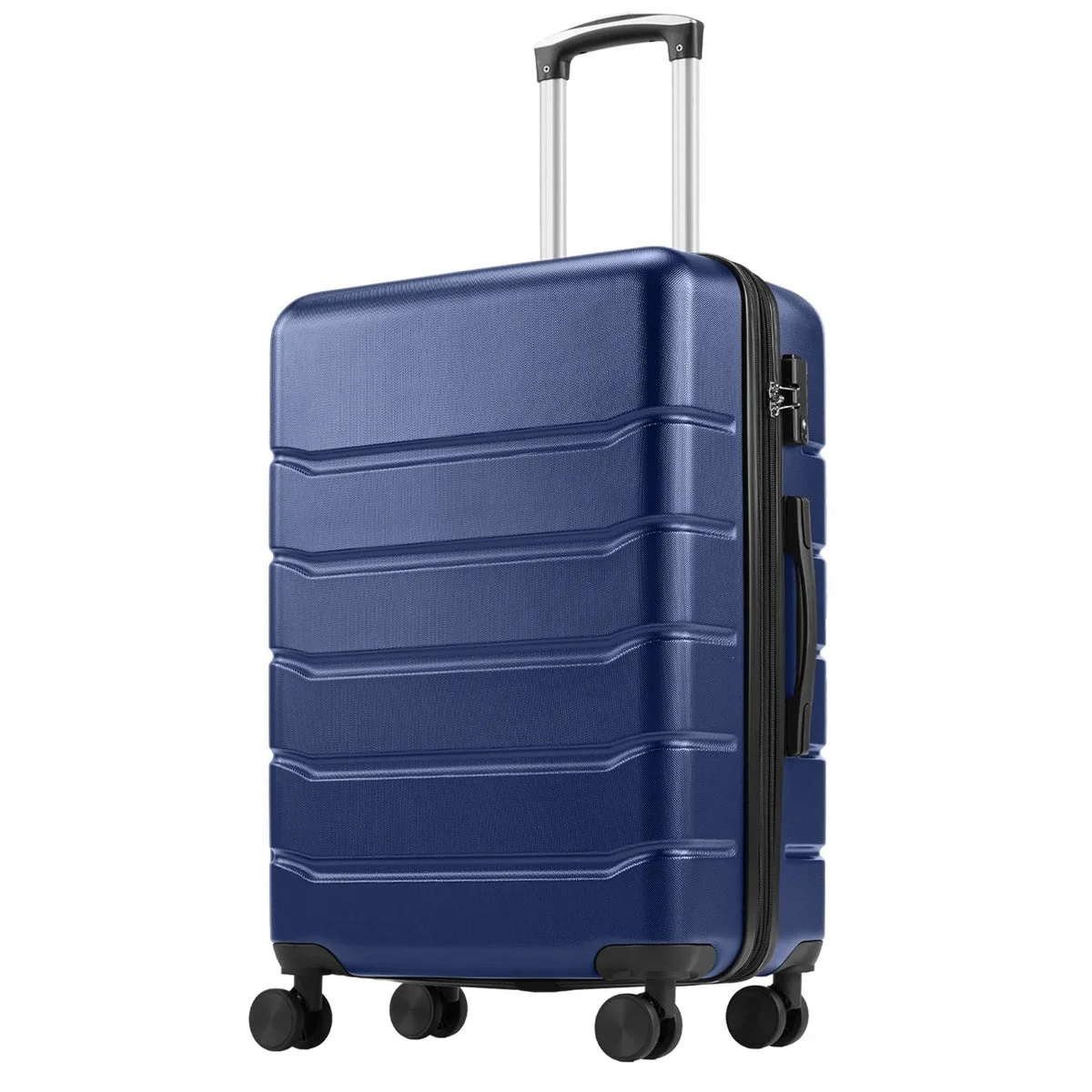 JIONJOY 24-Inch Hard Shell Luggage with Universal Wheels - Blue
