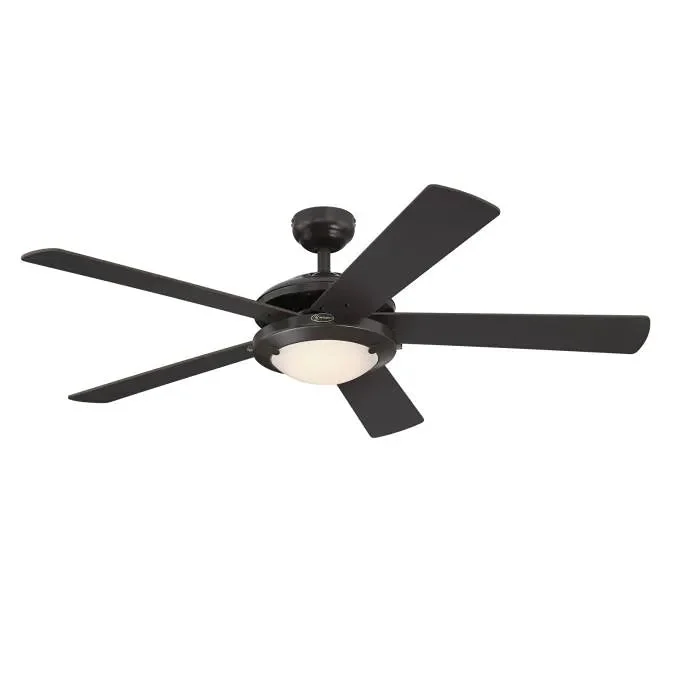 Westinghouse Lighting Comet 52 in. Integrated LED Indoor Espresso Ceiling Fan with Light Kit
