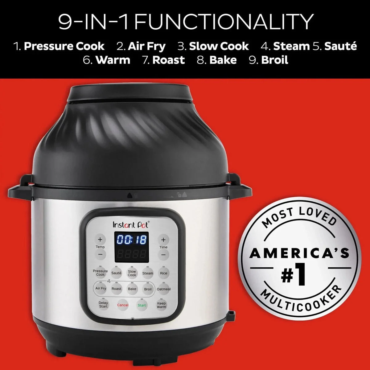Instant Pot 8Qt Duo Crisp Pressure Cooker