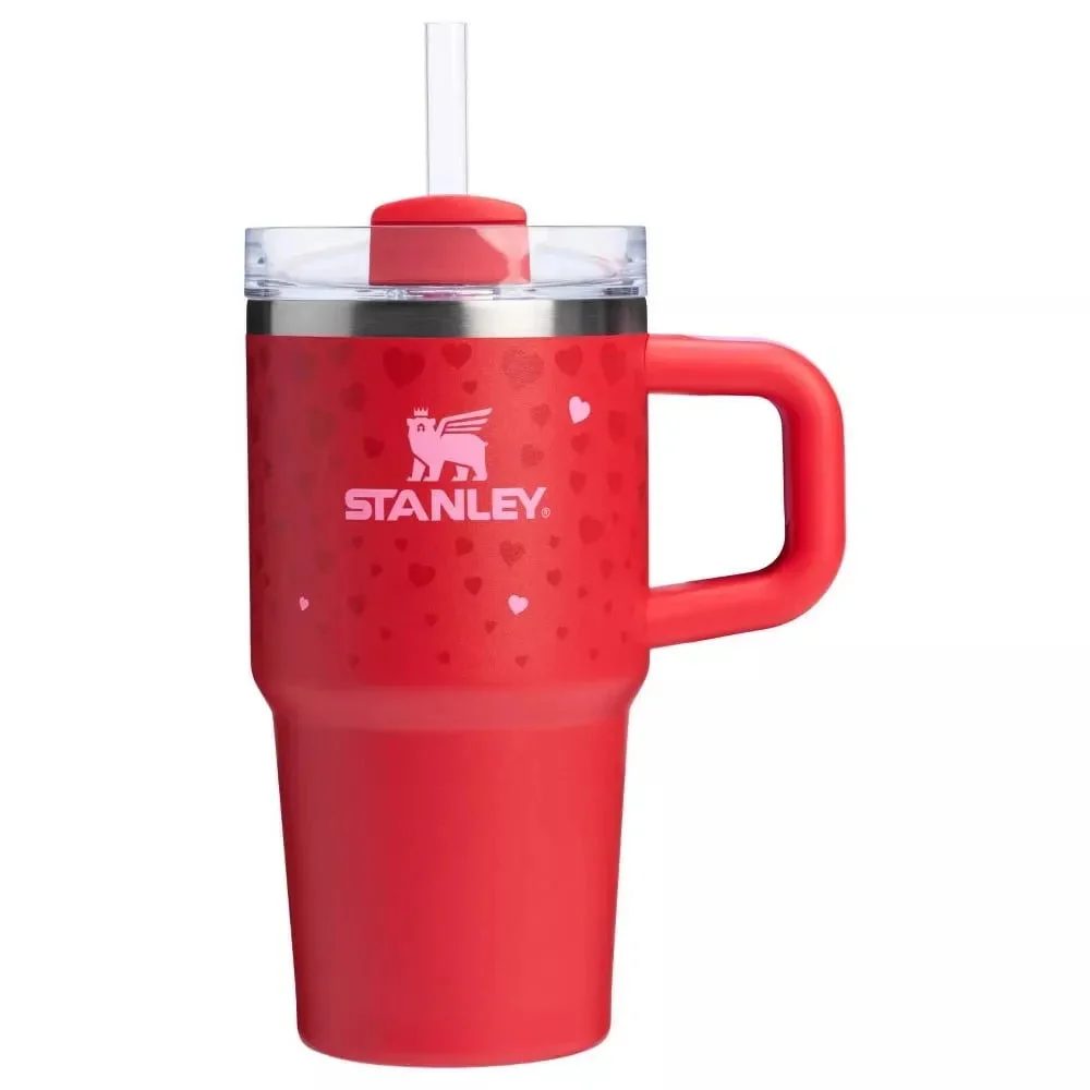 Stanley Valentine’s Day 2025 Ruby Hearts 20 oz with Handle Tumbler