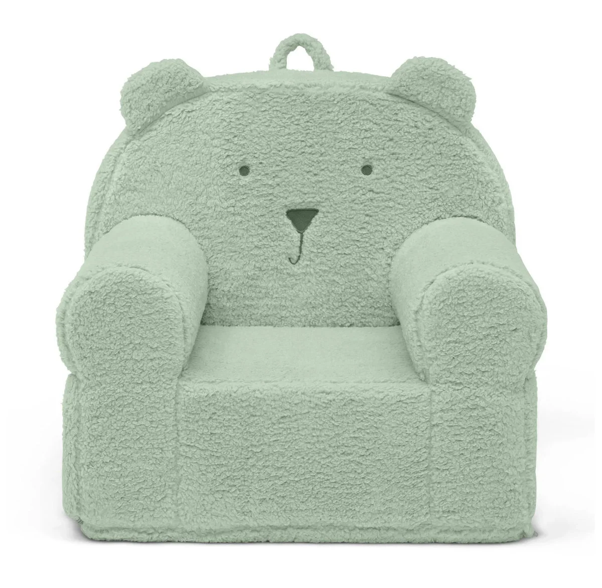 Delta Children Faux Shearling Bear Chair - Sage