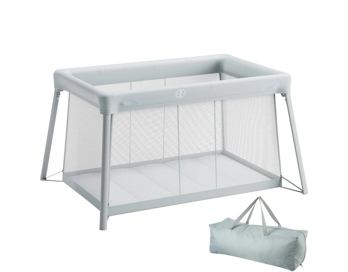 VEVOR Baby Travel Crib and Play Yard - Gray