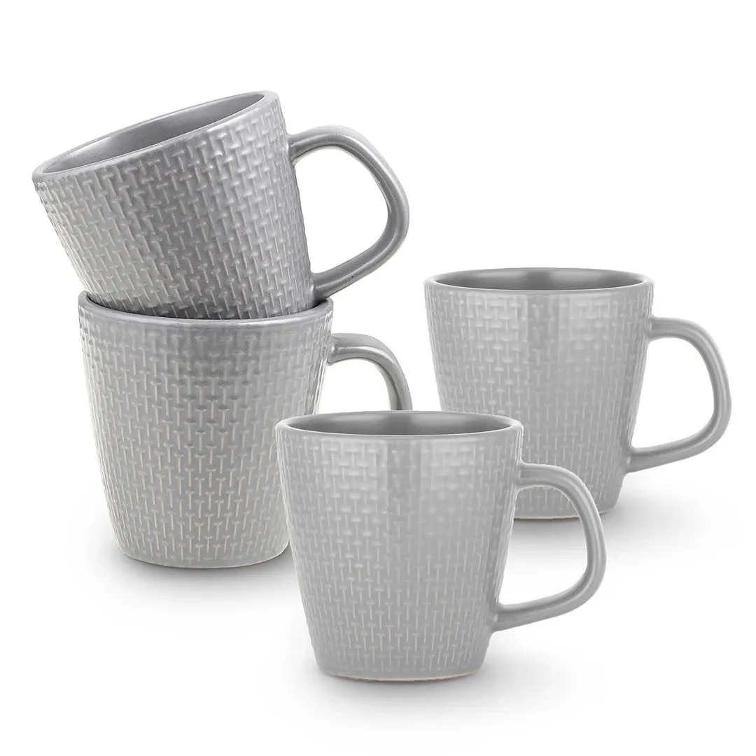 Stone Lain Abigael Stoneware Mug Set of 4 - Gray