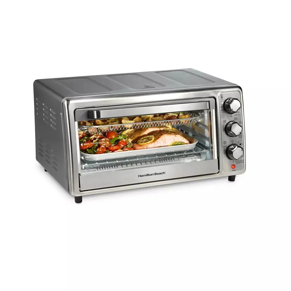 Hamilton Beach Sure-Crisp Air Fryer Toaster Oven Black - 31418: Countertop, 1400W, Dishwasher-Safe Parts, Freestanding
