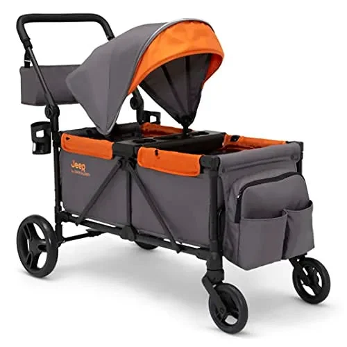 Jeep All Terrain Stroller Wagon - 2 Seater - Bonfire Orange