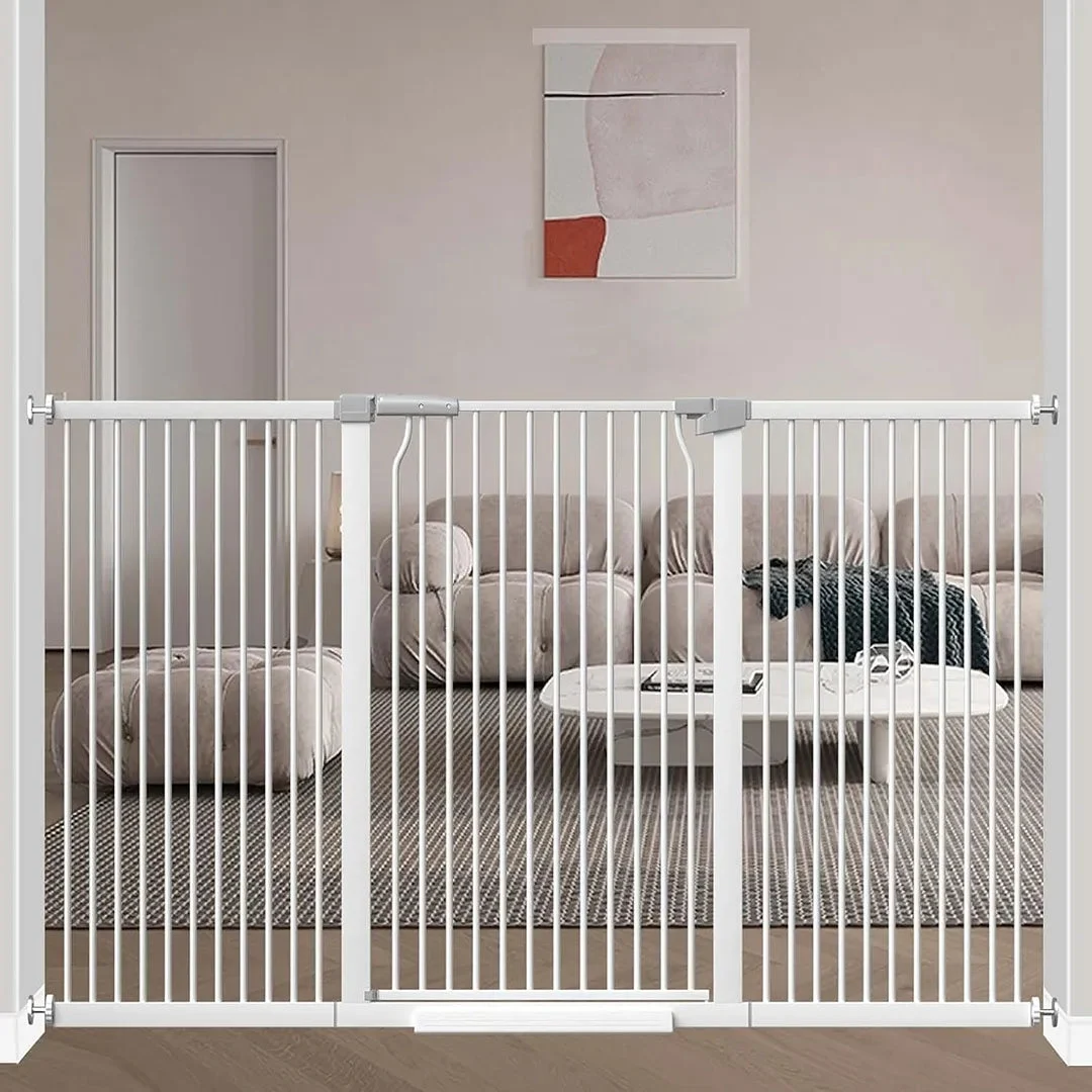 flower frail Extra Tall Baby Gate - White