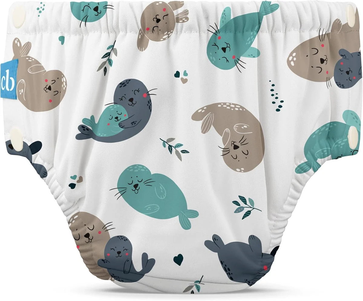 CHARLIE BANANA Reusable Swim Diaper Snaps X-Small