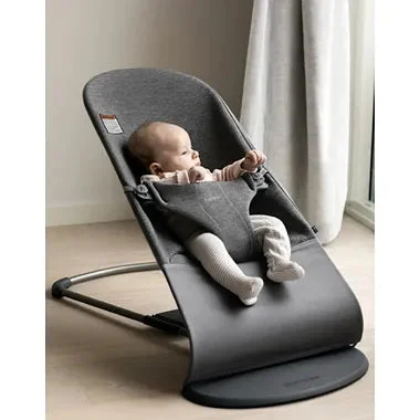 BabyBjörn Bouncer Bliss, Dark gray frame, 3D jersey - Charcoal gray