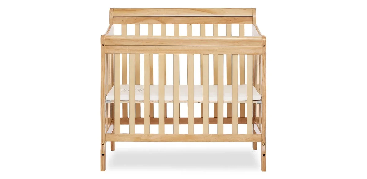 Dream On Me 4 in 1 Aden Convertible Mini Crib - Natural