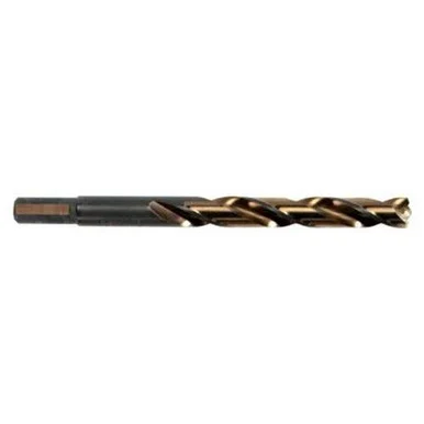 Hanson 73631 Drill Bit, High Speed Steel, Turbomax Tip For Exact Centering, 3/8" Reduced Shank, 31/64", Carded