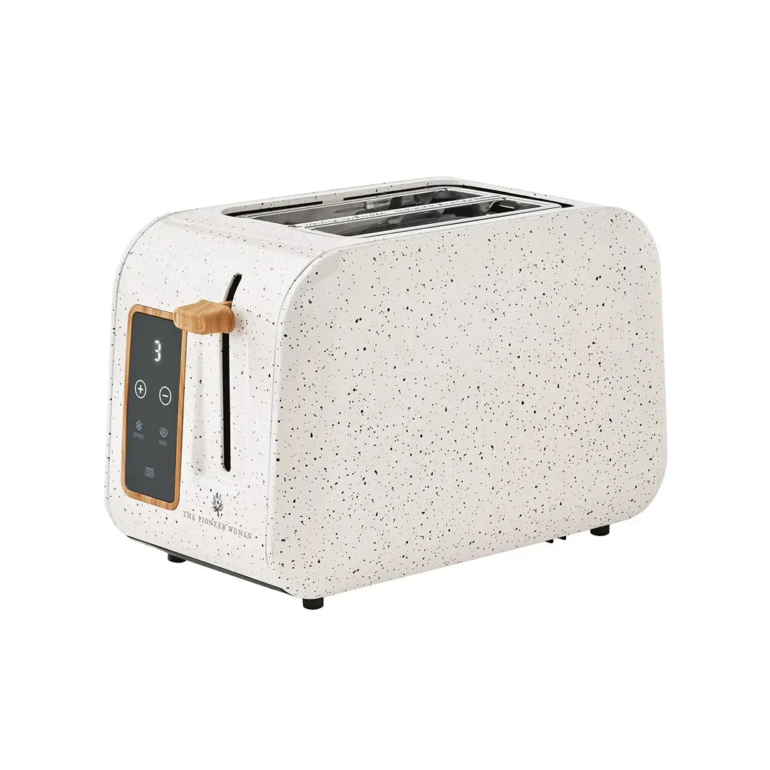 Pioneer Women Digital 2-Slice Toaster with Digital Display - Linen Speckle